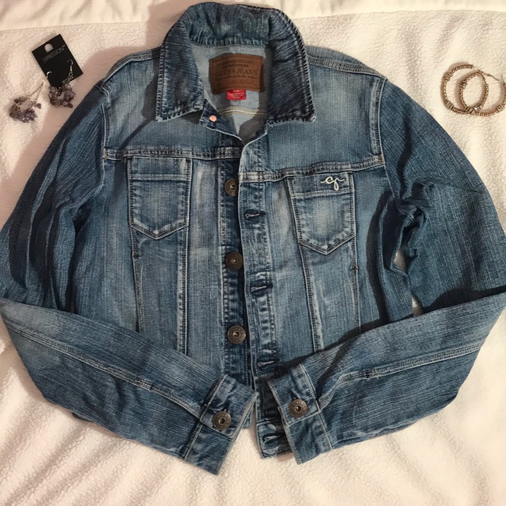 GUESS Denim Jacket Women petite